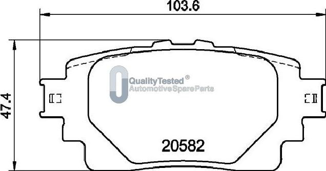 Japanparts PP264JM - Kit pastiglie freno, Freno a disco autozon.pro