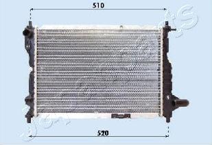 Japanparts RDA313024 - Radiatore, Raffreddamento motore autozon.pro