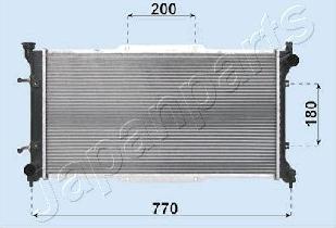 Japanparts RDA243001 - Radiatore, Raffreddamento motore autozon.pro