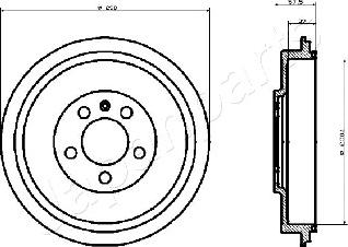 Japanparts TA-0906 - Tamburo freno autozon.pro