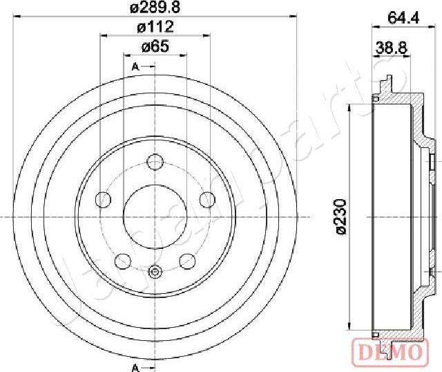 Japanparts TA-0911C - Tamburo freno autozon.pro