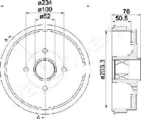 Japanparts TA-0409 - Tamburo freno autozon.pro