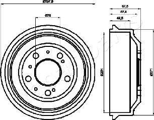 Japanparts TA-0605 - Tamburo freno autozon.pro