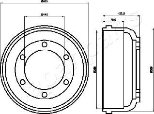 Japanparts TA-0317 - Tamburo freno autozon.pro