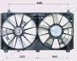 Japanparts VNT152503 - Ventola, Raffreddamento motore autozon.pro