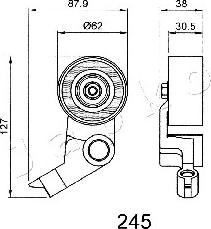 Japko 45245 - Tendicinghia, Cinghia dentata autozon.pro