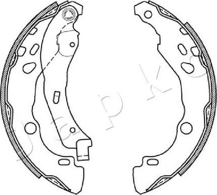 Japko 550602 - Kit ganasce freno autozon.pro