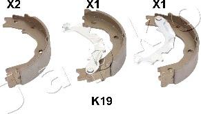 Japko 55K19 - Kit ganasce, Freno stazionamento autozon.pro