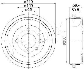 Japko 560902 - Tamburo freno autozon.pro