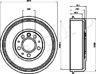 Japko 560914 - Tamburo freno autozon.pro