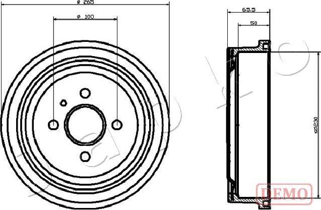 Japko 560404C - Tamburo freno autozon.pro