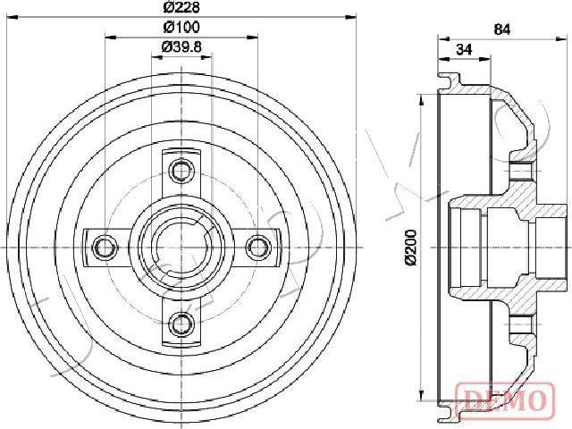 Japko 560407C - Tamburo freno autozon.pro