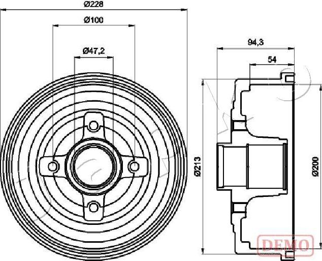 Japko 560412C - Tamburo freno autozon.pro