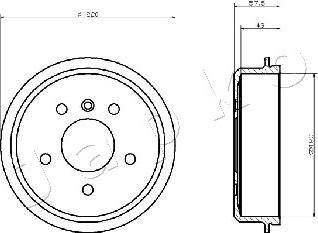 Japko 560500 - Tamburo freno autozon.pro