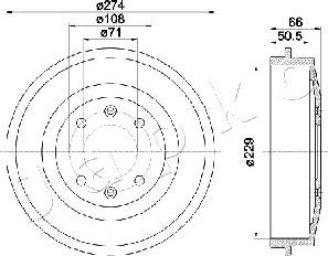 Japko 560600 - Tamburo freno autozon.pro