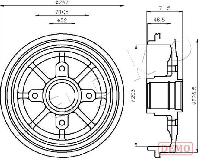 Japko 560610C - Tamburo freno autozon.pro