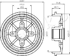 Japko 560610 - Tamburo freno autozon.pro