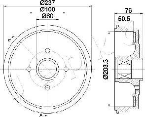 Japko 560700 - Tamburo freno autozon.pro