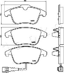 Japko 500929 - Kit pastiglie freno, Freno a disco autozon.pro