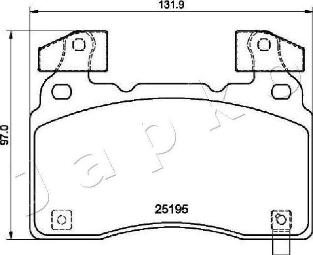 Japko 500419 - Kit pastiglie freno, Freno a disco autozon.pro