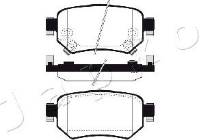 Japko 51319 - Kit pastiglie freno, Freno a disco autozon.pro