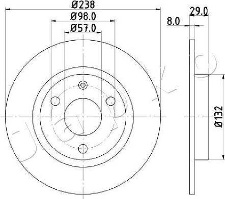 Japko 600639C - Discofreno autozon.pro