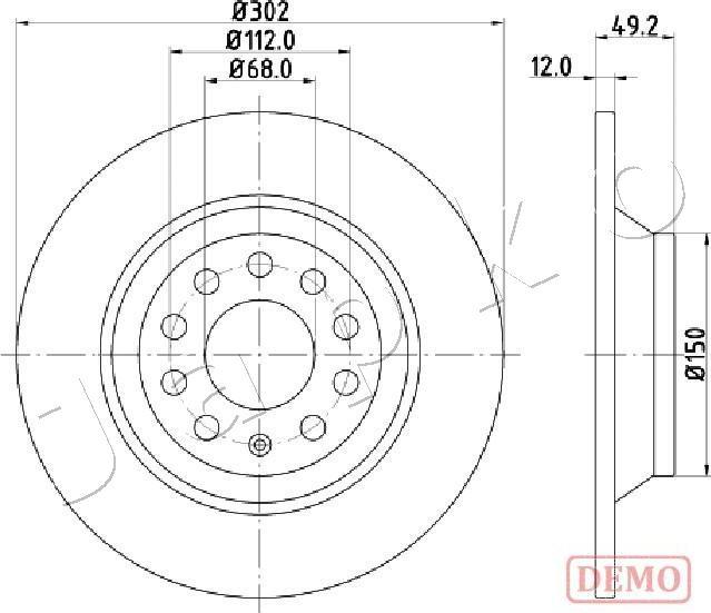 Japko 610915C - Discofreno autozon.pro