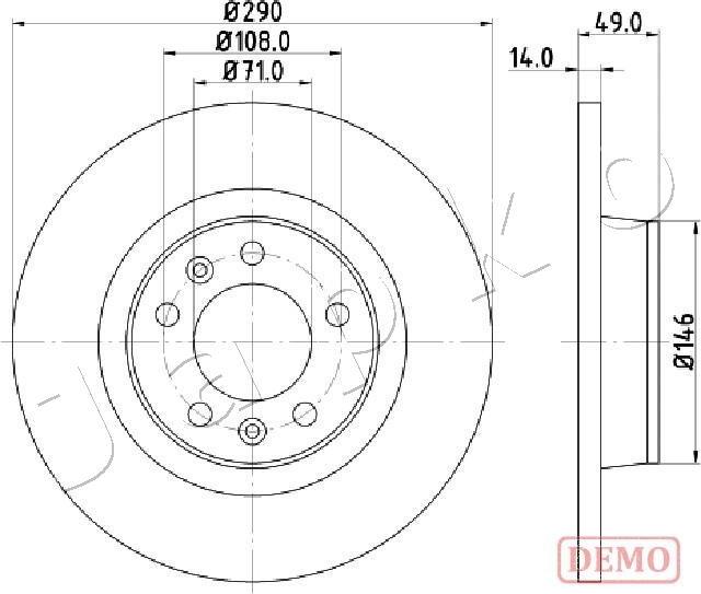 Japko 610612C - Discofreno autozon.pro