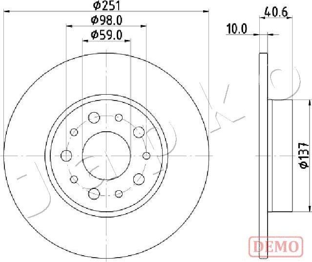 Japko 610211C - Discofreno autozon.pro