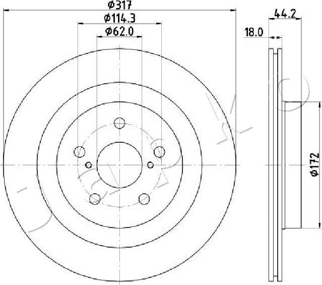 Japko 61273C - Discofreno autozon.pro