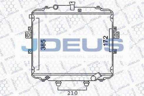 Jdeus 054M42 - Radiatore, Raffreddamento motore autozon.pro