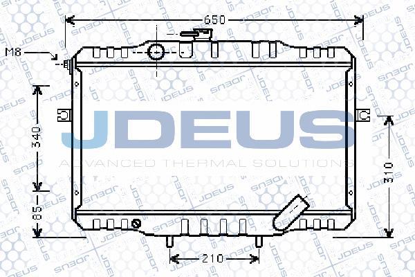 Jdeus 054M70 - Radiatore, Raffreddamento motore autozon.pro