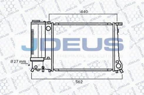 Jdeus 005M59 - Radiatore, Raffreddamento motore autozon.pro