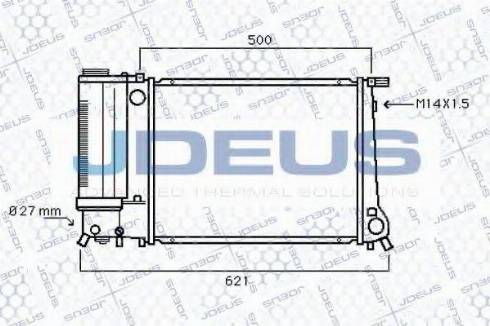 Jdeus 005M57 - Radiatore, Raffreddamento motore autozon.pro