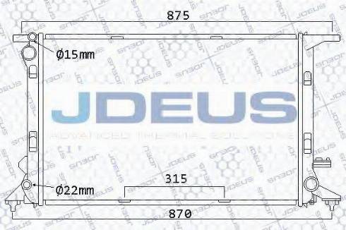 Jdeus 001M25 - Radiatore, Raffreddamento motore autozon.pro