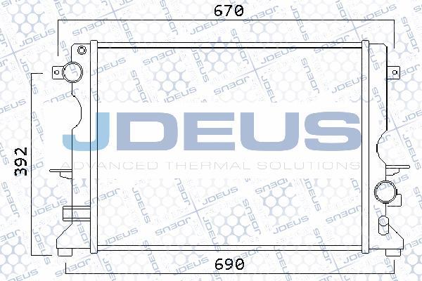 Jdeus 002M25 - Radiatore, Raffreddamento motore autozon.pro