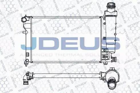 Jdeus 007M08 - Radiatore, Raffreddamento motore autozon.pro