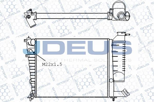 Jdeus 007M22 - Radiatore, Raffreddamento motore autozon.pro