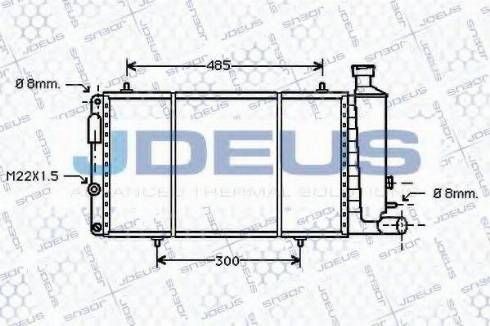 Jdeus 007N15 - Radiatore, Raffreddamento motore autozon.pro