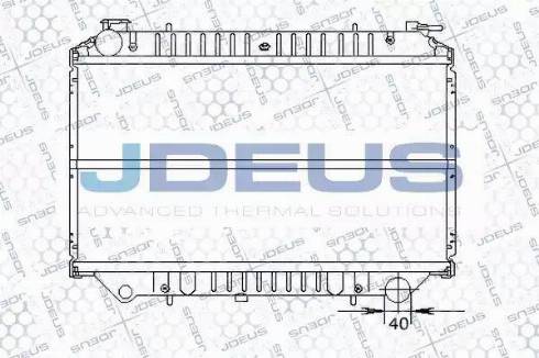 Jdeus 019B22 - Radiatore, Raffreddamento motore autozon.pro