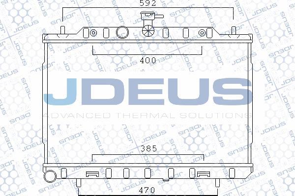 Jdeus 019M66 - Radiatore, Raffreddamento motore autozon.pro