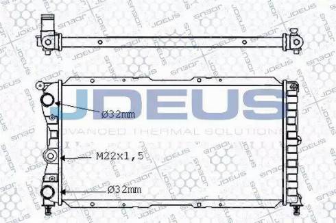 Jdeus 011V33 - Radiatore, Raffreddamento motore autozon.pro