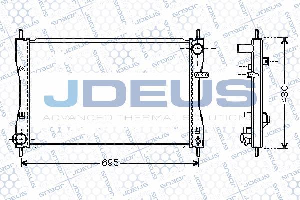 Jdeus 018M39 - Radiatore, Raffreddamento motore autozon.pro