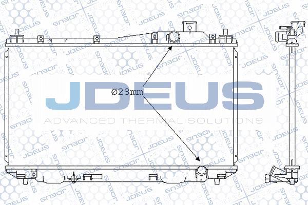 Jdeus 013M24 - Radiatore, Raffreddamento motore autozon.pro