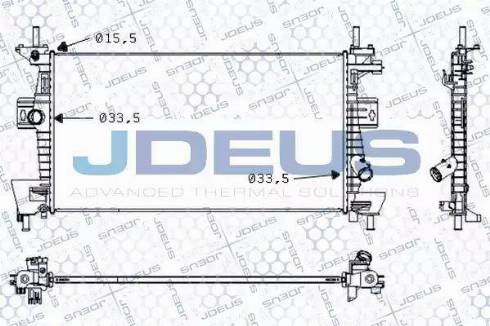 Jdeus 012M38 - Radiatore, Raffreddamento motore autozon.pro