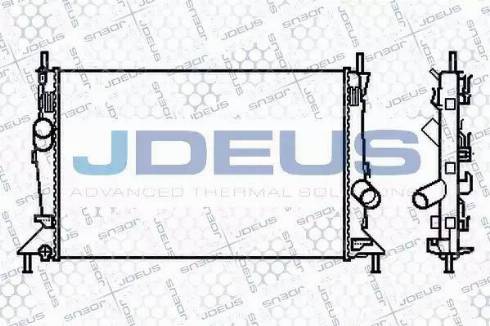 Jdeus 012M25 - Radiatore, Raffreddamento motore autozon.pro