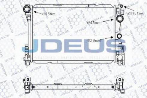 Jdeus 017M53 - Radiatore, Raffreddamento motore autozon.pro