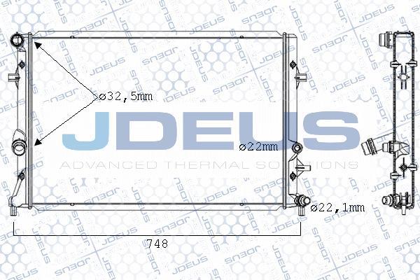 Jdeus 030M55 - Radiatore, Raffreddamento motore autozon.pro