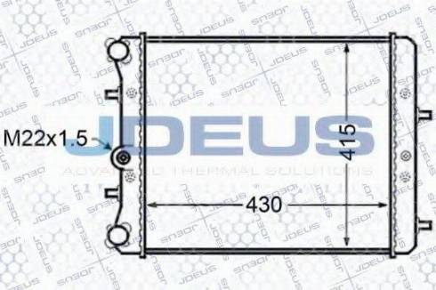 Jdeus 030M11 - Radiatore, Raffreddamento motore autozon.pro