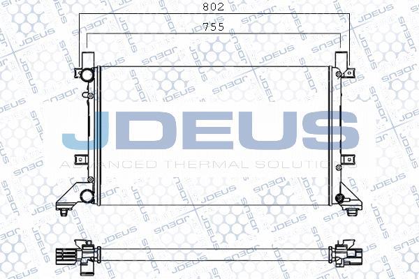 Jdeus 030M17 - Radiatore, Raffreddamento motore autozon.pro